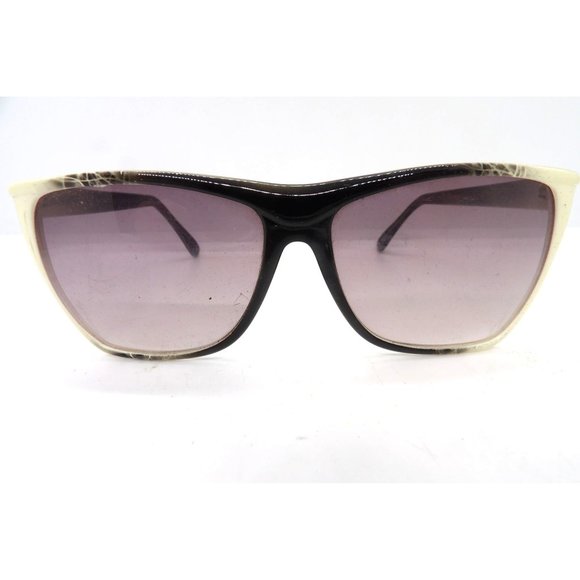 Women's Sunglasses Black and White Frame Rose Lens preowned - Picture 3 of 5